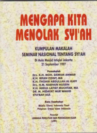 Image of Mengapa kita menolak syi'ah